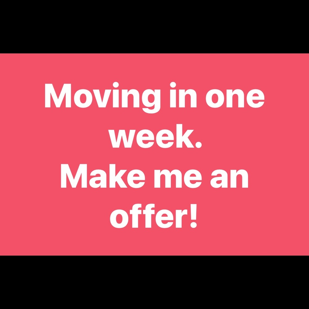 Clearing out before I move.